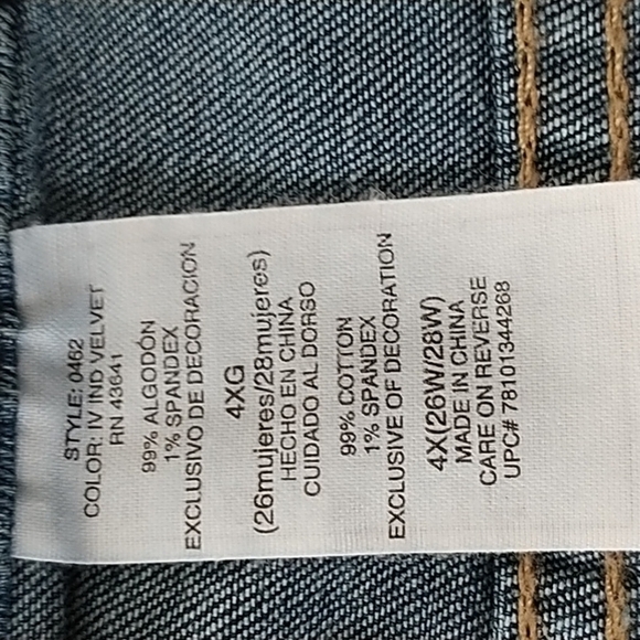 JMS Dark Wash Pull On Jeans 4XG Plus size - Picture 8 of 10